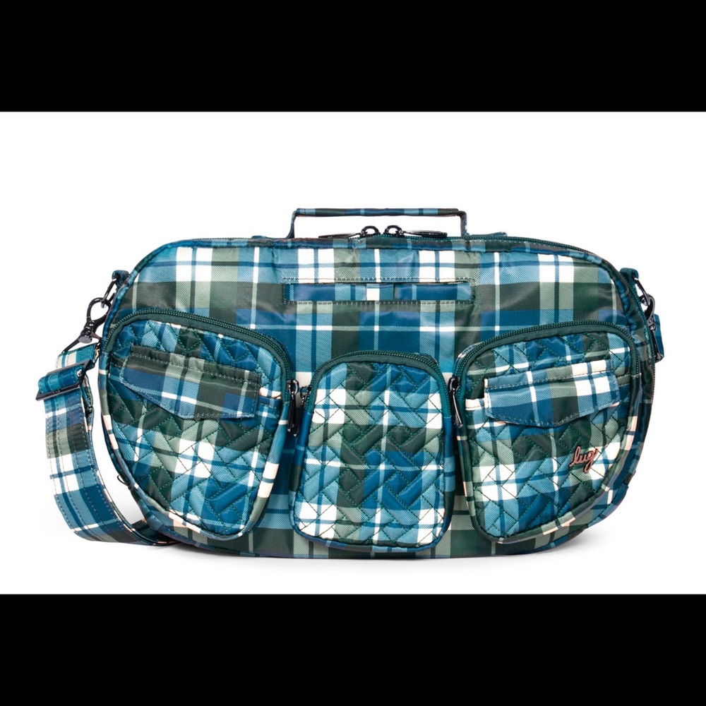 Lug Railcar Flannel Plaid Navy NWOT